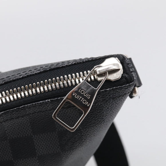 LOUIS VUITTON Damier Graphite Mick GM Shoulder Bag N41105 LV Auth 215595V