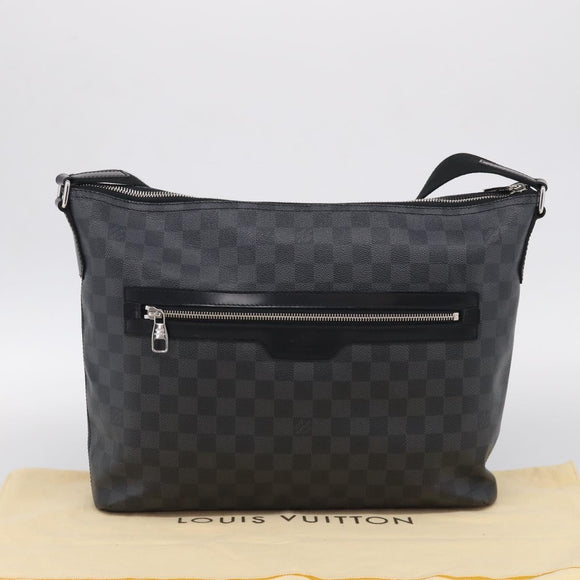 LOUIS VUITTON Damier Graphite Mick GM Shoulder Bag N41105 LV Auth 215595V