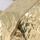 LOUIS VUITTON Monogram Miroir Bellevue GM Tote Bag Gold LV Auth 215596-12