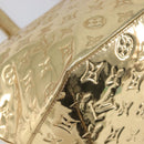 LOUIS VUITTON Monogram Miroir Bellevue GM Tote Bag Gold LV Auth 215596-14