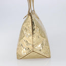 LOUIS VUITTON Monogram Miroir Bellevue GM Tote Bag Gold LV Auth 215596-5