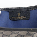 GUCCI GG Supreme Sherry Line Tote Bag PVC Navy Gold 39 02 003 Auth 215608A-15