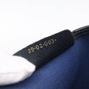 GUCCI GG Supreme Sherry Line Tote Bag PVC Navy Gold 39 02 003 Auth 215608A-19
