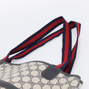 GUCCI GG Supreme Sherry Line Tote Bag PVC Navy Gold 39 02 003 Auth 215608A-8