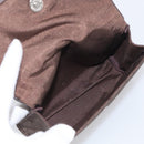 CELINE C Macadam Canvas Pouch Brown Silver Auth 215614-13