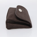 CELINE C Macadam Canvas Pouch Brown Silver Auth 215614-5