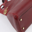 Cartier Hand Bag Leather Bordeaux Auth 215659V-13