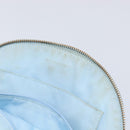 Coach Hand Bag Leather 2way Light Blue Gold Auth 215662A-27