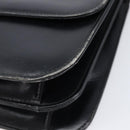 GUCCI Shoulder Bag Leather Black Gold Auth 215668-12