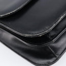 GUCCI Shoulder Bag Leather Black Gold Auth 215668-13