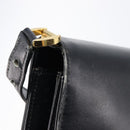 GUCCI Shoulder Bag Leather Black Gold Auth 215668-16