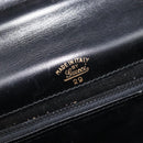 GUCCI Shoulder Bag Leather Black Gold Auth 215668-20