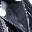 GUCCI Shoulder Bag Leather Black Gold Auth 215668-27