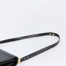 GUCCI Shoulder Bag Leather Black Gold Auth 215668-8