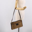 Christian Dior Trotter Canvas Shoulder Bag Beige Gold Auth 215669-20