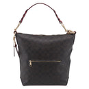 Coach Shoulder Bag Leather 2way Brown Gold Auth 215673A-3