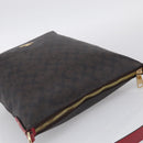 Coach Shoulder Bag Leather 2way Brown Gold Auth 215673A-6