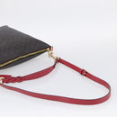 Coach Shoulder Bag Leather 2way Brown Gold Auth 215673A-9