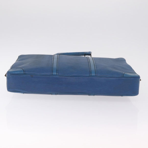 LOUIS VUITTON Epi Porte Documents Voyage Business Bag Blue M54475 LV Auth 215686