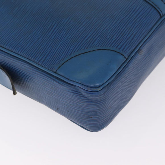 LOUIS VUITTON Epi Porte Documents Voyage Business Bag Blue M54475 LV Auth 215686