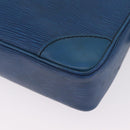 LOUIS VUITTON Epi Porte Documents Voyage Business Bag Blue M54475 LV Auth 215686-13