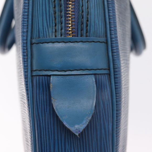LOUIS VUITTON Epi Porte Documents Voyage Business Bag Blue M54475 LV Auth 215686