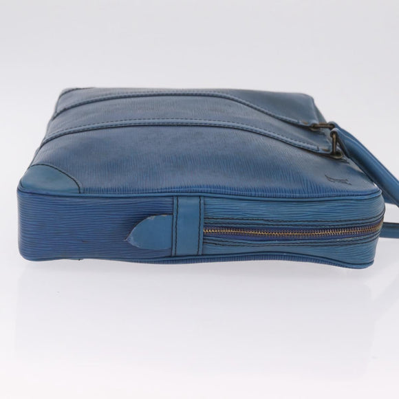 LOUIS VUITTON Epi Porte Documents Voyage Business Bag Blue M54475 LV Auth 215686