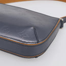 LOUIS VUITTON Monogram Mat Fowler Hand Bag Navy M55145 LV Auth 215690A-10