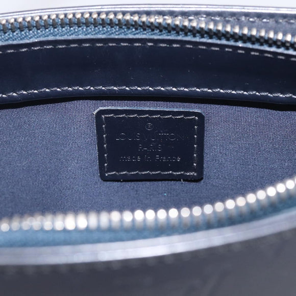 LOUIS VUITTON Monogram Mat Fowler Hand Bag Navy M55145 LV Auth 215690A