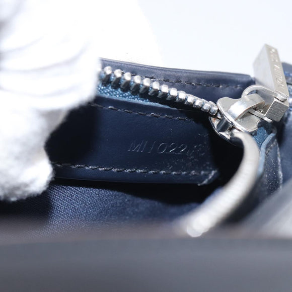 LOUIS VUITTON Monogram Mat Fowler Hand Bag Navy M55145 LV Auth 215690A