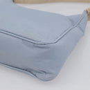 PRADA Accessory Pouch Nylon Light Blue Silver Auth 215692A-12