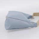 PRADA Accessory Pouch Nylon Light Blue Silver Auth 215692A-5