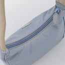 PRADA Accessory Pouch Nylon Light Blue Silver Auth 215692A-6