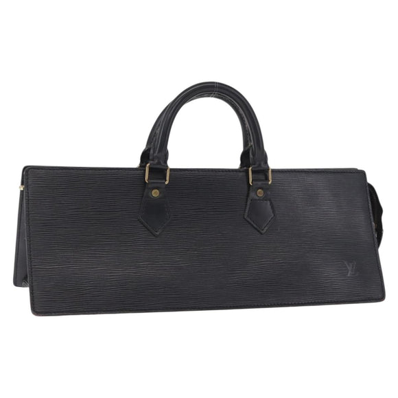 LOUIS VUITTON Epi Sac Triangle Hand Bag Black M52092 LV Auth 215696