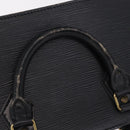LOUIS VUITTON Epi Sac Triangle Hand Bag Black M52092 LV Auth 215696-10