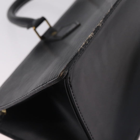 LOUIS VUITTON Epi Sac Triangle Hand Bag Black M52092 LV Auth 215696