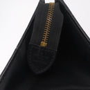 LOUIS VUITTON Epi Sac Triangle Hand Bag Black M52092 LV Auth 215696-17