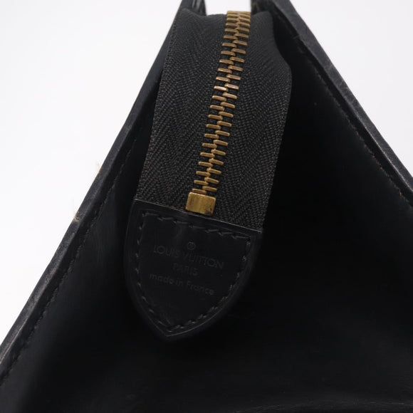 LOUIS VUITTON Epi Sac Triangle Hand Bag Black M52092 LV Auth 215696