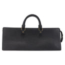 LOUIS VUITTON Epi Sac Triangle Hand Bag Black M52092 LV Auth 215696-2