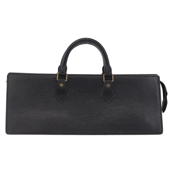 LOUIS VUITTON Epi Sac Triangle Hand Bag Black M52092 LV Auth 215696