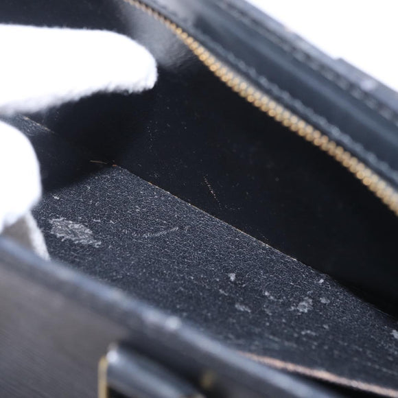 LOUIS VUITTON Epi Sac Triangle Hand Bag Black M52092 LV Auth 215696
