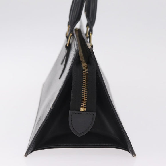 LOUIS VUITTON Epi Sac Triangle Hand Bag Black M52092 LV Auth 215696