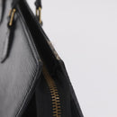 LOUIS VUITTON Epi Sac Triangle Hand Bag Black M52092 LV Auth 215696-5