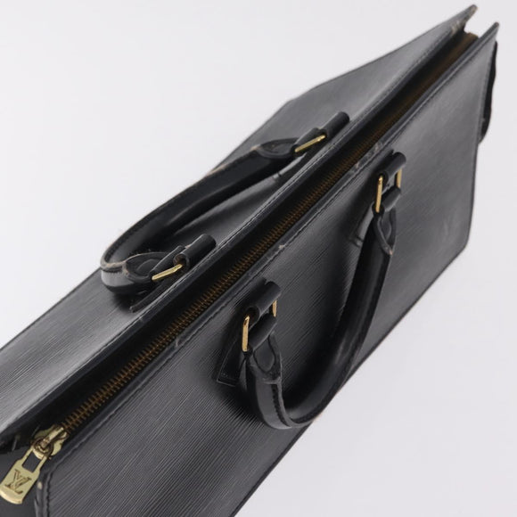 LOUIS VUITTON Epi Sac Triangle Hand Bag Black M52092 LV Auth 215696
