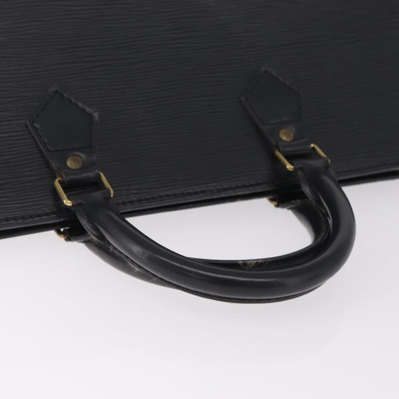 LOUIS VUITTON Epi Sac Triangle Hand Bag Black M52092 LV Auth 215696
