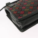 Bottega Veneta INTRECCIATO Waist Bag Leather Green Gold Auth 215702-13