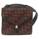 Bottega Veneta INTRECCIATO Waist Bag Leather Green Gold Auth 215702-2