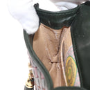 Bottega Veneta INTRECCIATO Waist Bag Leather Green Gold Auth 215702-20