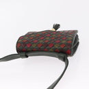 Bottega Veneta INTRECCIATO Waist Bag Leather Green Gold Auth 215702-6
