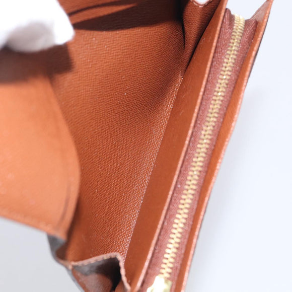 LOUIS VUITTON Monogram Porte Monnaie Billets Tresor Wallet M61730 LV Auth 215712